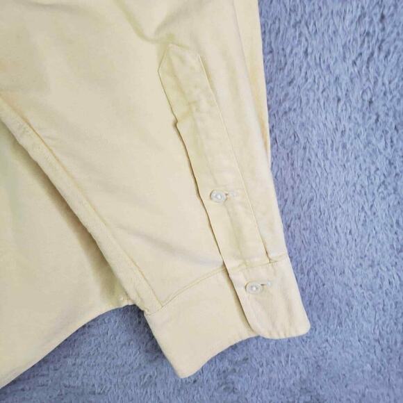 Polo Ralph Lauren Shirt Oxford Button Down LS Mens Size 16.5 XL Solid Yellow - Picture 6 of 8